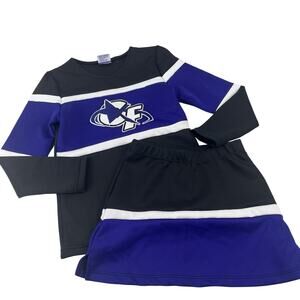 Champion Force Cheer Uniform D1 Top Vest Size Child Med Skirt Child Large